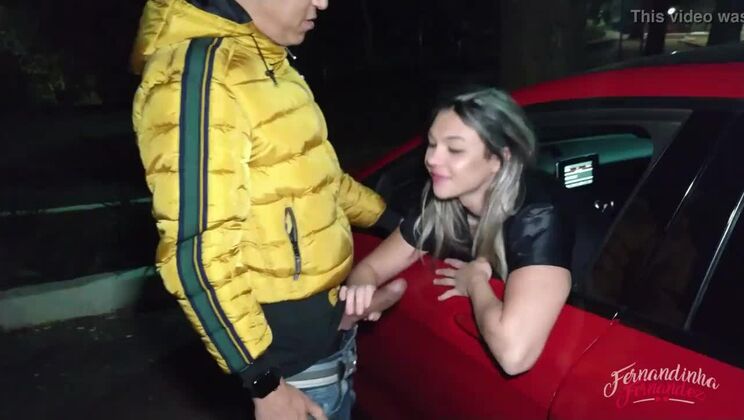 Fernandinha Fernandez inaugurating the new car with lots of sex, gang Bang with cum bath