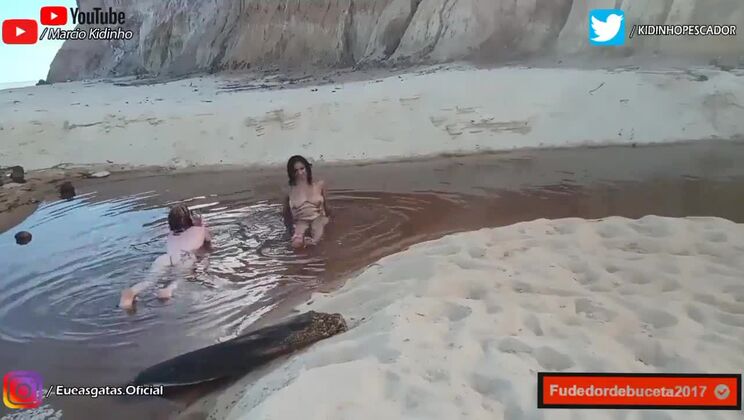 I visited a nudist beach I found two cats doing naked exercises I braided as fuck - ELIANE FURACAO E LORRANY EXOTICA