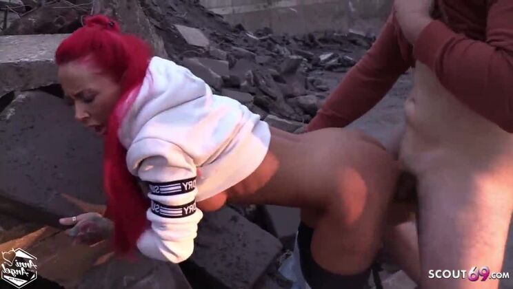 Strange Worker Seduce German Redhead Teen Bareback Outdoor