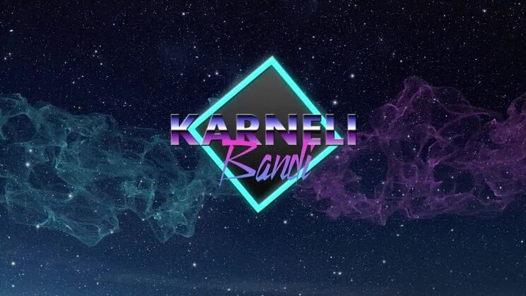 Horny teen plays with her pussy in the kitchen. Karneli Bandi