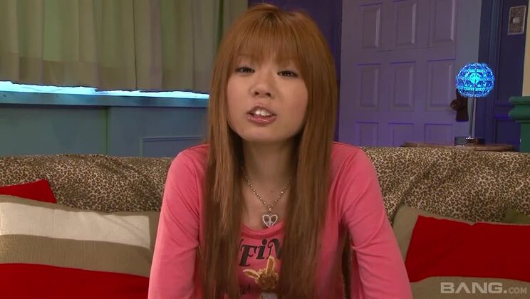 Japanese Teen With Long Nails Gives Blowjob to Hungry Caucasian Guy
