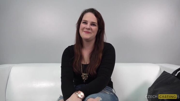 Czech Brunette Casting - Honey Michaela