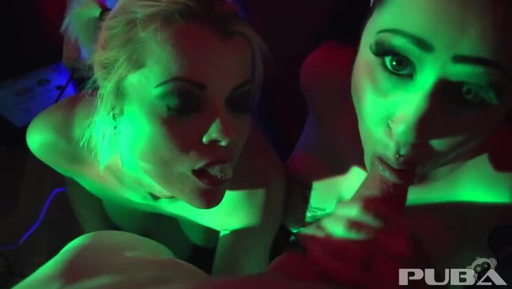 Sizzling Double POV BJ featuring Nadia White and Ophelia Rain