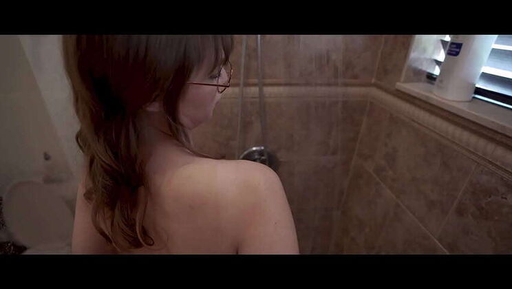 My Steamy Shower with Stunning Blonde Step-Aunt Rebecca