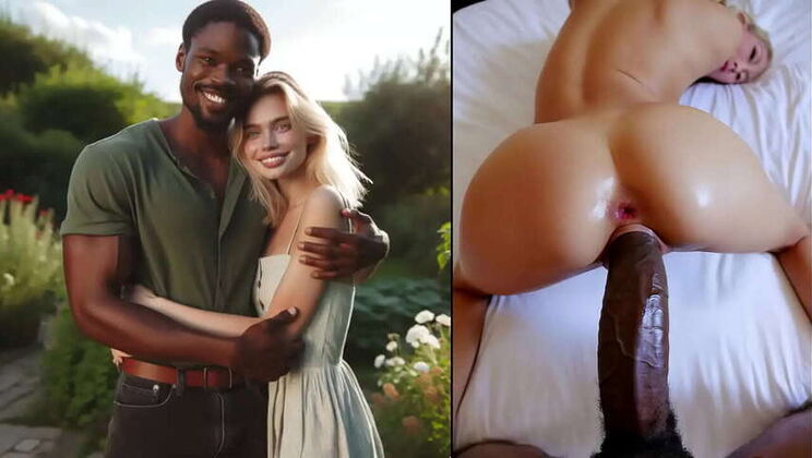 My stunning BLONDE SPOUSE, defiled by NEGAO's GIFT - her new favorite lover!