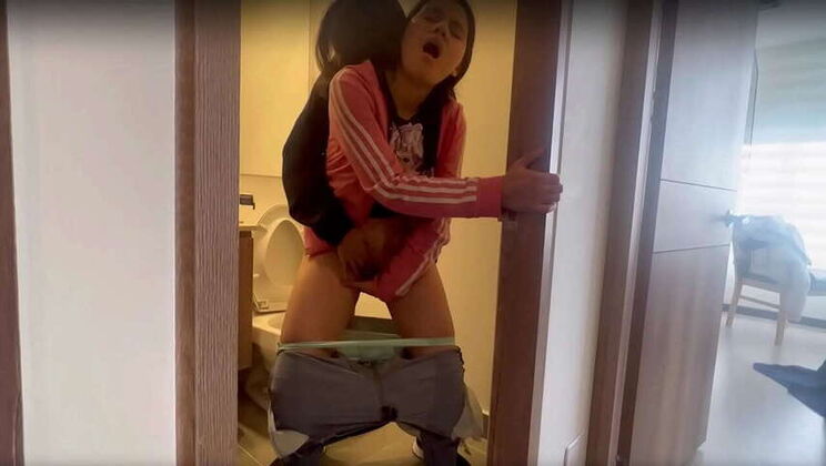 Lesbian Encounter: Catching My Friend in the Gym Bathroom for Hot Pussy Licking and Intense Orgasm