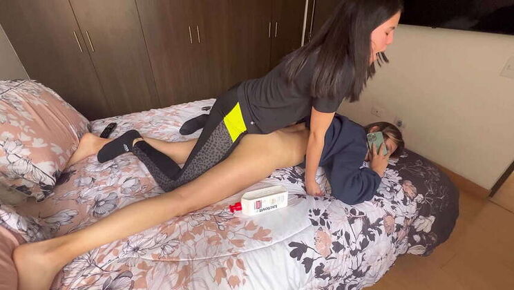 Step-mom Chanel's Creamy Phone-Sex Massage
