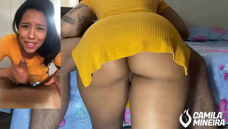 Sizzling Mackerel Performing Oral and Begging to Cum in MOUTH (Dual Camera)