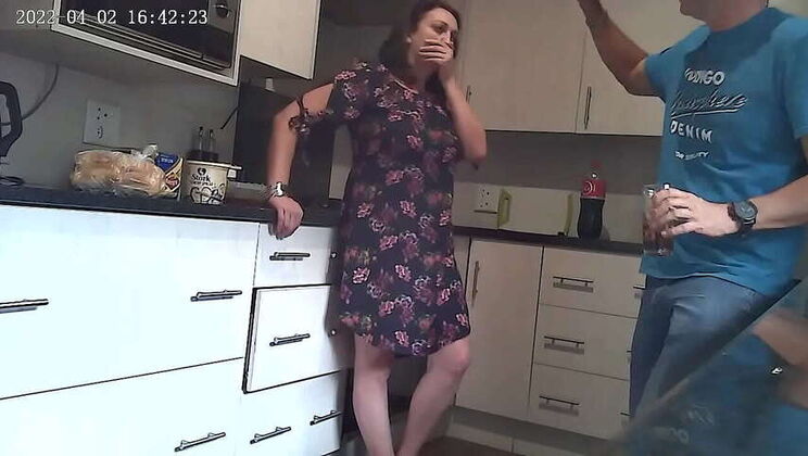 Ex-Girlfriend Turned Cum Dump: Spy Cam Catches Redsparow Creampie Cheating Barbie in Kitchen