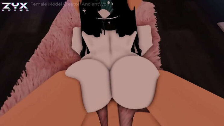Fucking a dirty Whorblox girl's throating and creampie in the vibe, ft. Sexorroblox