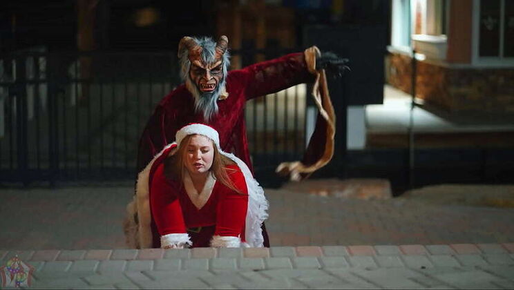 Krampus's Naughty X-Mas with Mia Dior & Big Black Cock