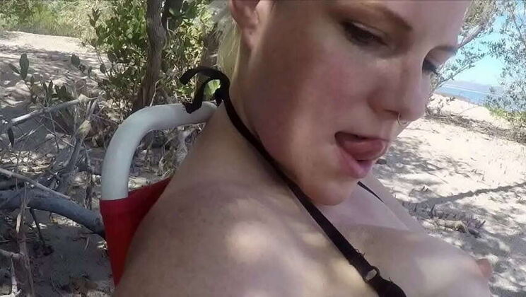 A Wild Beach Encounter: Sexy Girl Catches Me Wanking and Makes Me Ejaculate
