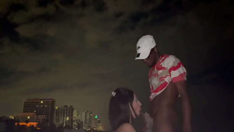 BigDaddyKJ: Latina Slut Gets Nailed by Huge Black Cock on Miami Beach