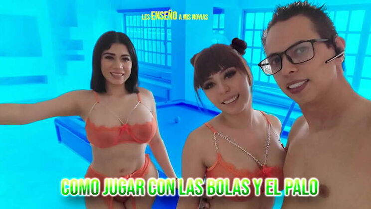 Mia Marin Joins Giselle Montes and Yamileth Ramirez for a Steamy Pool Trio featuring Creampie and Multiple Orgasms