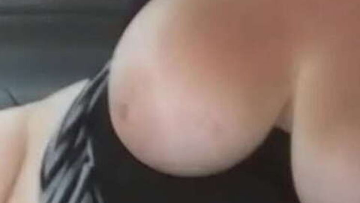 Big-breasted streetwalker gives roadside blowjob and swallows cum - access exclusive content on Snapchat - davidallenvids2