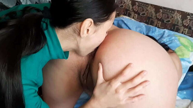 Masturbating Pussy While She Pleasures My Ass - Lesbian Illusion Girls