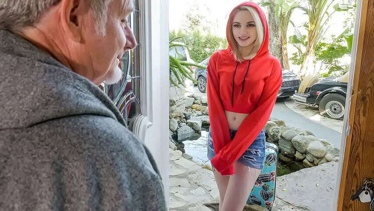 Petite Blonde Lola Fae Satisfies Her Lecherous Stepgrandpa's Desires