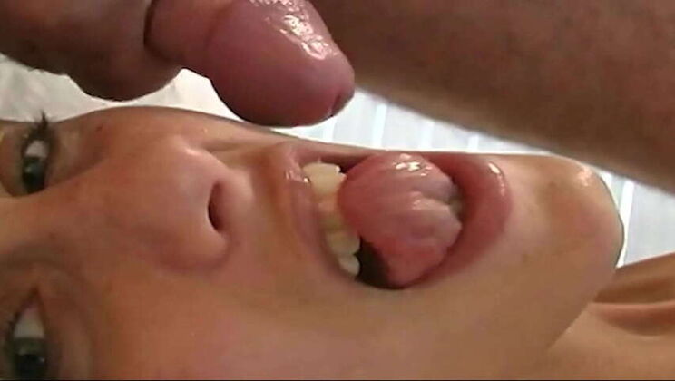 Passionate blonde amateur wife craves cum in mouth, swallows it all!