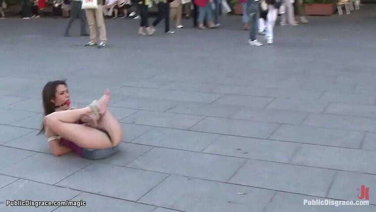 Spanish Lass Defiled by Strangers in Public: A Hardcore Bondage Encounter