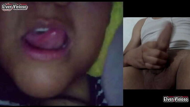 My boss's wife asked for my virtual tutoring, leading to mutual masturbation session.