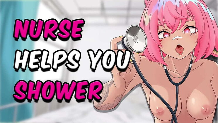 ASMR Nurse Gives You a Blowjob in the Shower