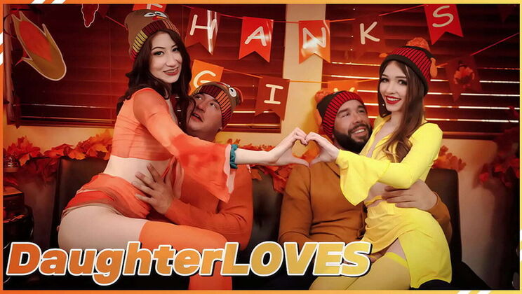 Stepdaughter Swaps with Stepdad to Save Thanksgiving - Family Porn Fun