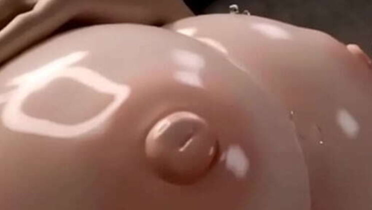 3D POV Redhead with Huge Tits Moaning and Playing with Her Boobs