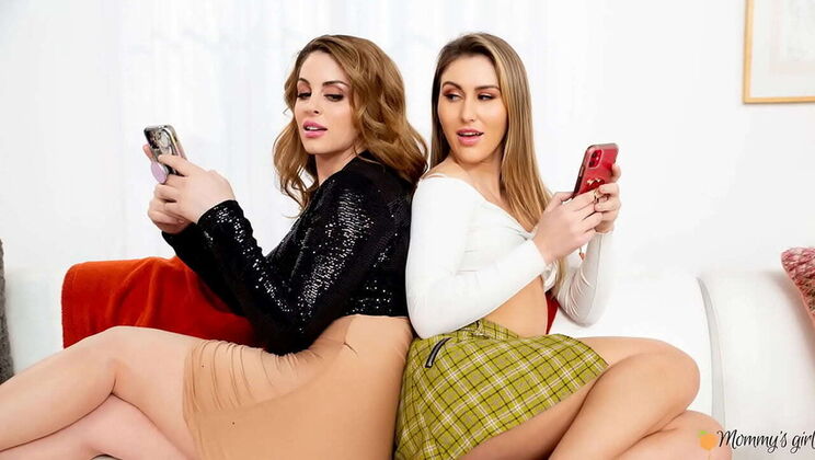 Stepmom Gets Horny After Sexting Accident with Stepdaughter