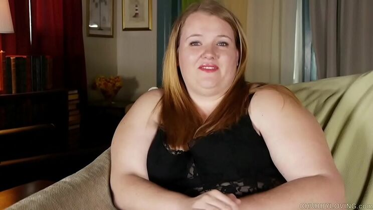 Curvy BBW with big tits talks dirty and rides her fat juicy pussy