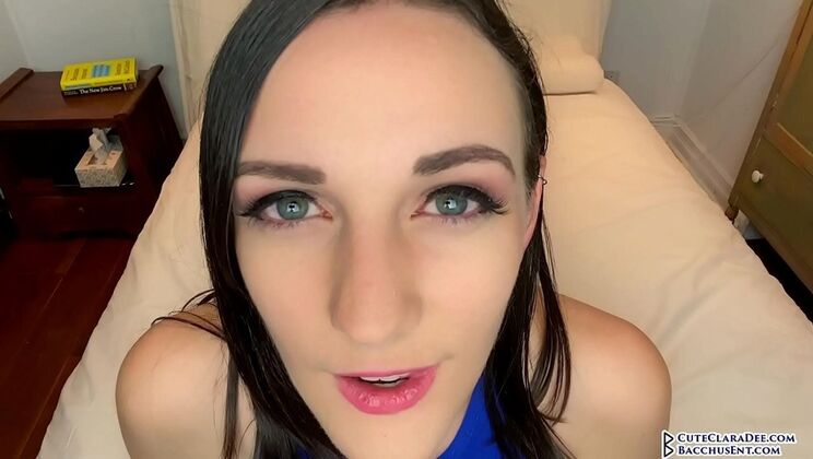 Clara Dee Begs for Cum Close Up - JOI with Cum in Mouth & Facial