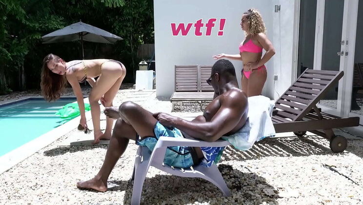 Aidra Fox Takes BBC Poolside - Monsters of Cock Hardcore Action