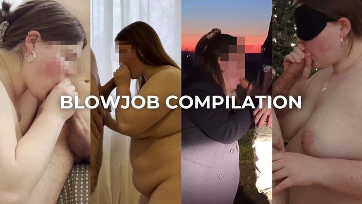 Best German Amateur Blowjob Compilation - Sloppy Deep Throat & Big Tits