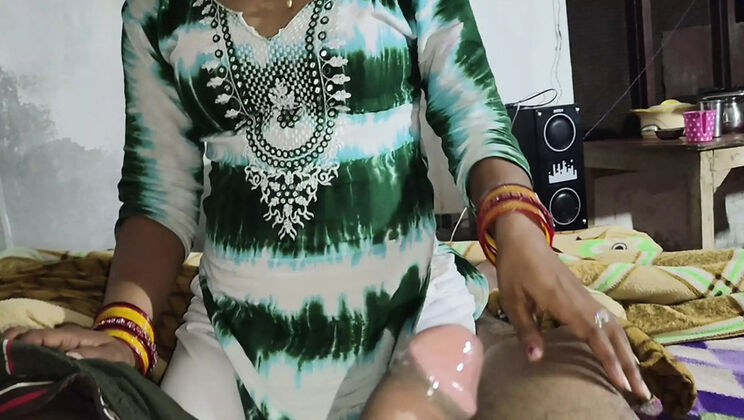 Desi Indian Housewife Sucks Big Cock and Swallows Cum in Mouth
