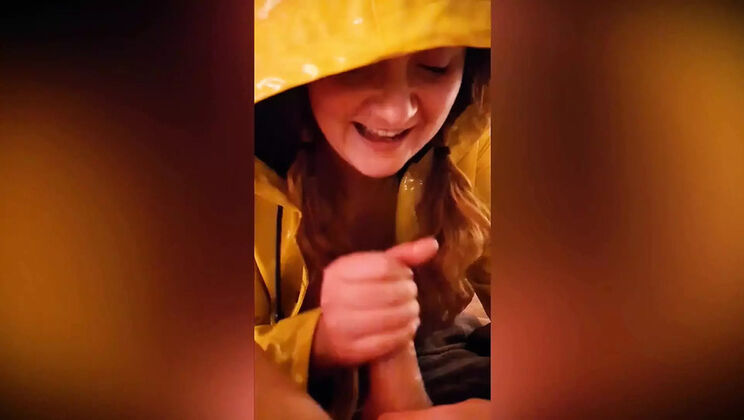 Shannon Huxley in Yellow Raincoat: Anal, Blowjob, and Fetish Fun