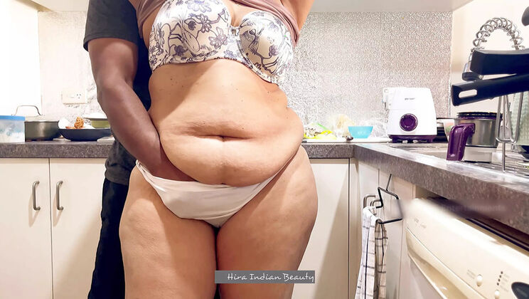 Hot MILF Seduces Son-in-Law for Steamy Kitchen Affair - Big Ass Indian Aunty