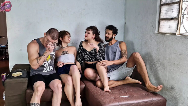 Step-Sister Predicts Orgy with Latina Teens and Big Ass Babes in 4K