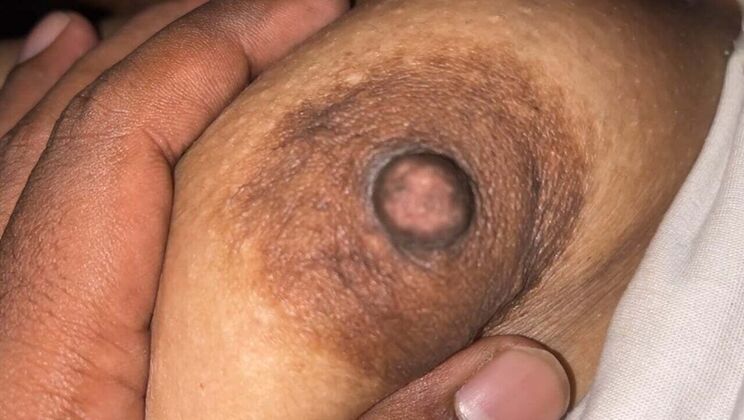 Desi Indian MILF Closeup Boobs Pressing and Loud Moaning Orgasm with Cum in Mouth Blowjob