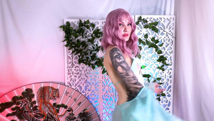 WildTali Naughty Girl Rides Huge Dragon Dildo in Hot 4K Solo Pussy Play