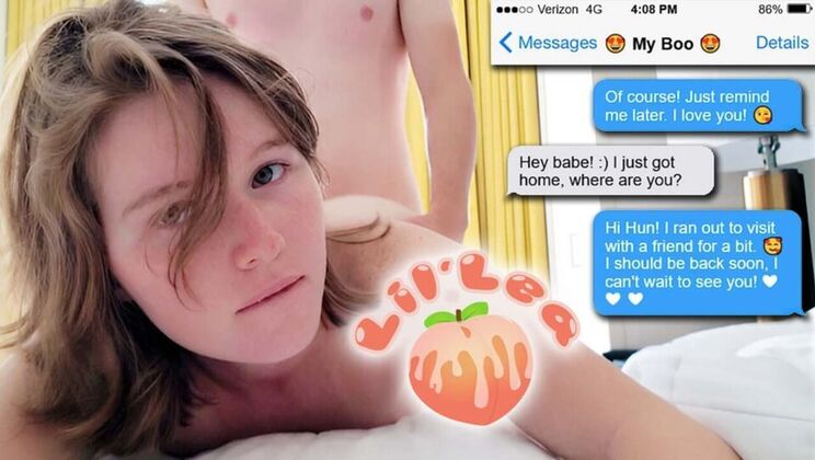 Cheating Teen Lillea18 Gets Creampied by Big Cock - Petite 18 Year Old Slut Fucked Hard