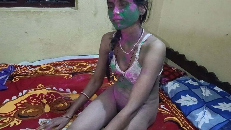Shalini Gupta's Step Sister Fucks Brother Hard in Desi Village - Tight Pussy and Boobs Massage