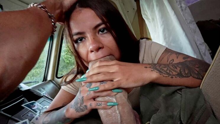 Michy Perez Takes Huge Cock in Filthy RV - Hardcore Car Sex & Creampie