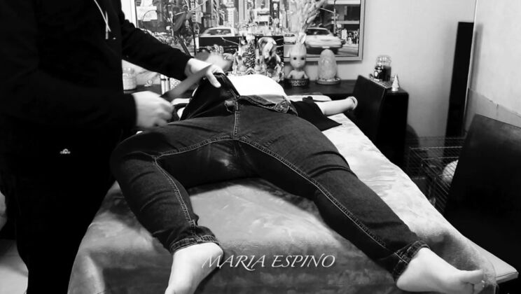 Submissive French BBW MariaEspino Tied Up & Used Like a Toy - Real Homemade BDSM