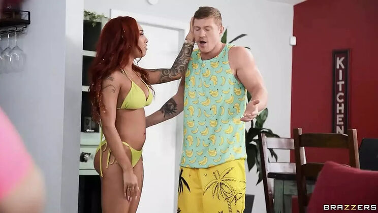 Victoria June & Kona Jade Threesome - Big Tits, Blowjob & Cumshot - Brazzers HD