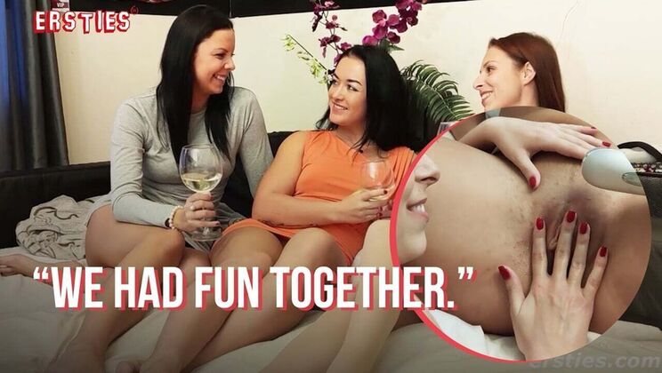 3 Hot Brunettes Use Sex Toys in Wild Lesbian Threesome - Julia Parker, Antonia Sainz, Sofia The Bum