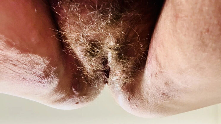 Hairy German Girl Gets Deep Creampie in Closeup Doggy Style