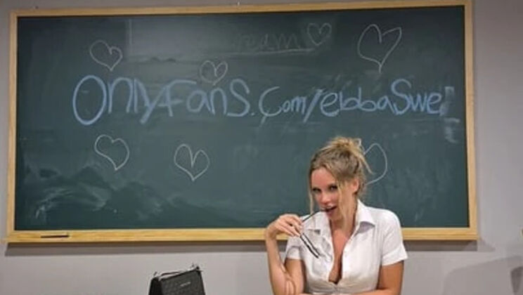 Hot Swedish Schoolgirl Caught & Punished by Teacher - Blonde Teen Blowjob in 4K