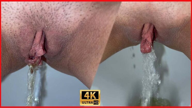 Amelia Queen Pissing Close-Up POV - Teen Russian Girl Peeing Compilation in 4K