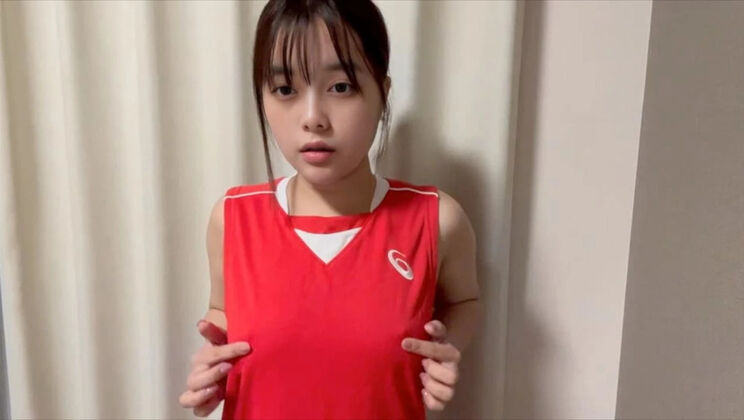 Japanese Schoolgirl Solo Masturbation - Horny Track & Field Club Teen Fingering Her Wet Pussy