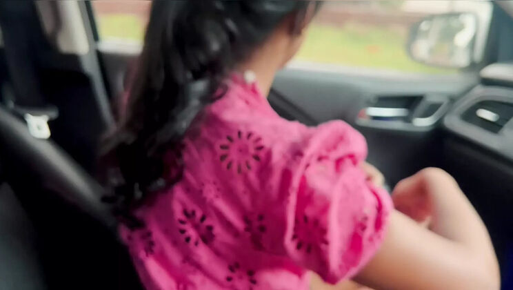 Office Car Fun - Sweetysingle Gets Fingered by Friend in Tight Skirt
