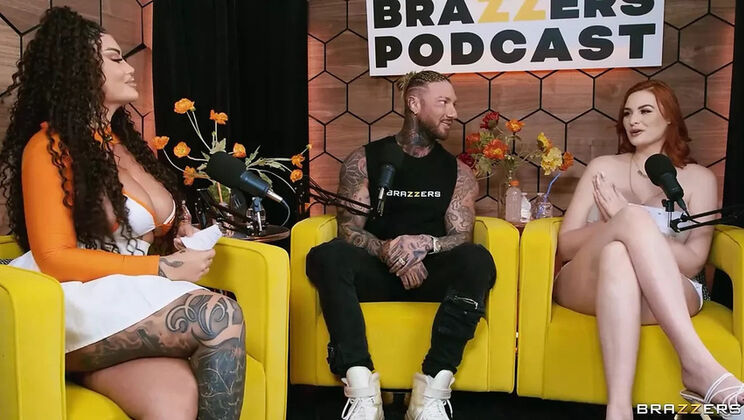 Brazzers Podcast Ep 14 - Abigaiil Morris & Toochi Kash Threesome Fuck